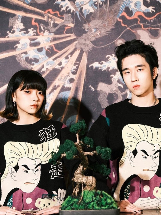 Jacquard Retro Couple Sweater【s0000003619】