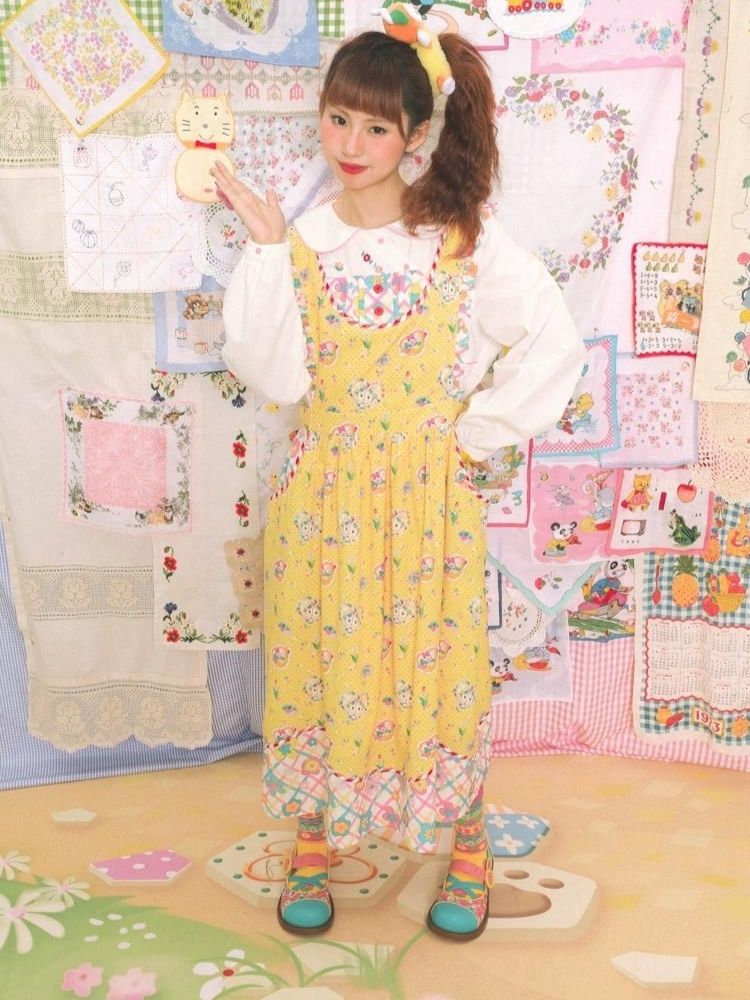 Cat Print Lace Sundress【s0000003322】