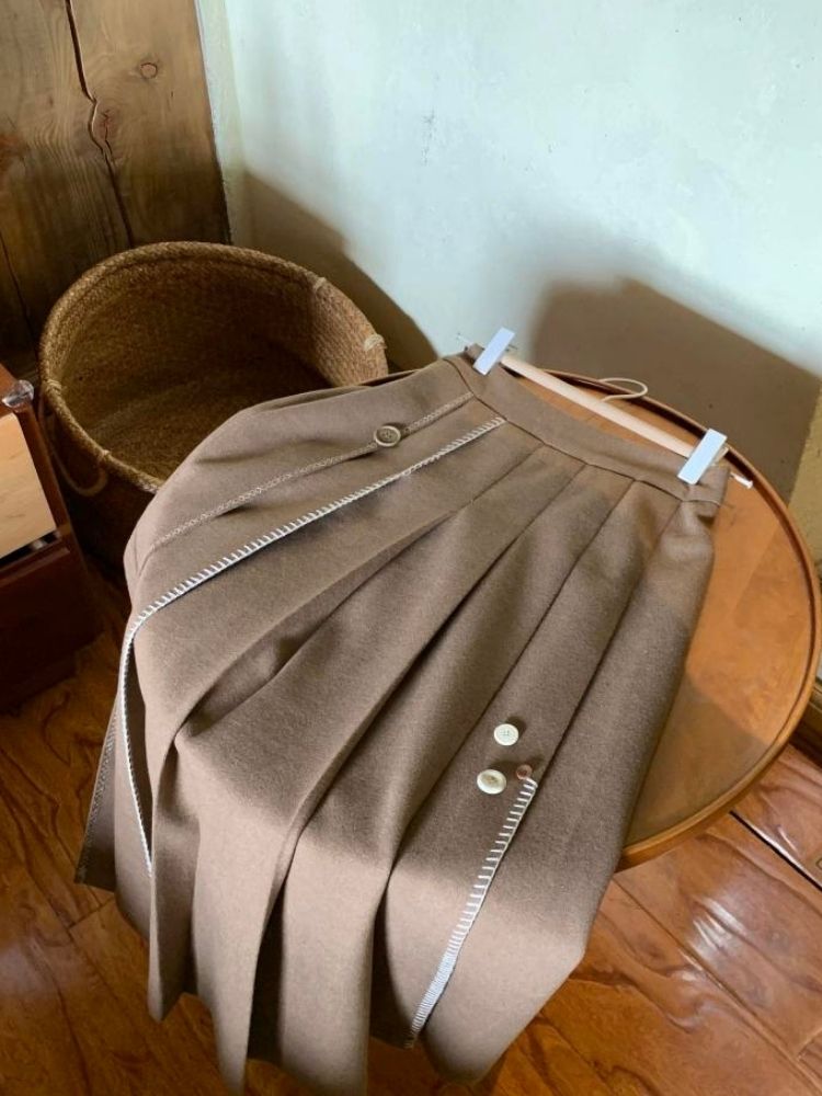 자수적 인 ry peppu m toe d puet d 스커트 [S0000005891]