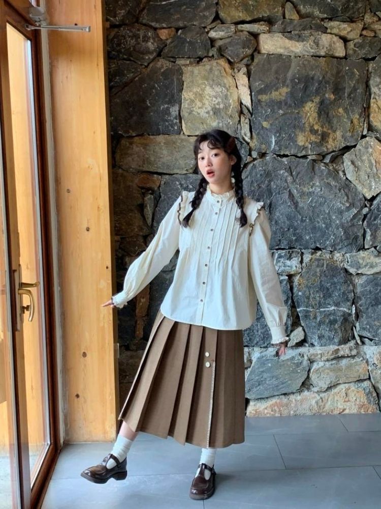 자수적 인 ry peppu m toe d puet d 스커트 [S0000005891]