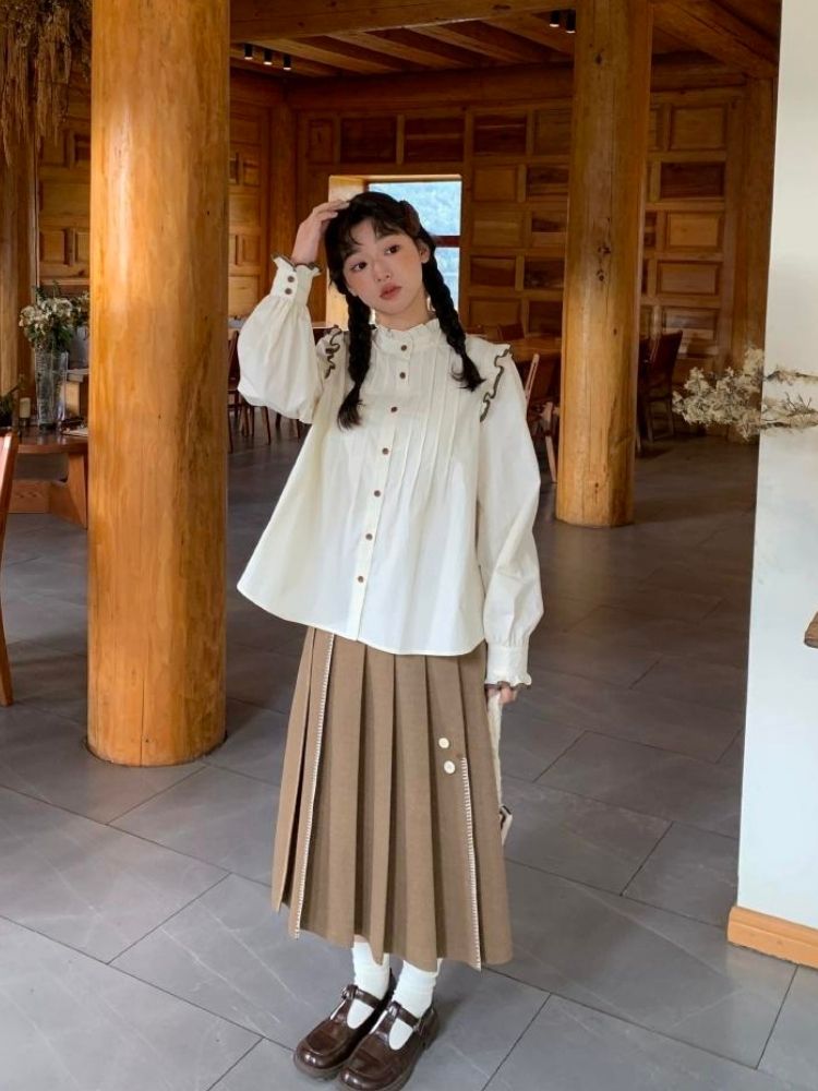 자수적 인 ry peppu m toe d puet d 스커트 [S0000005891]