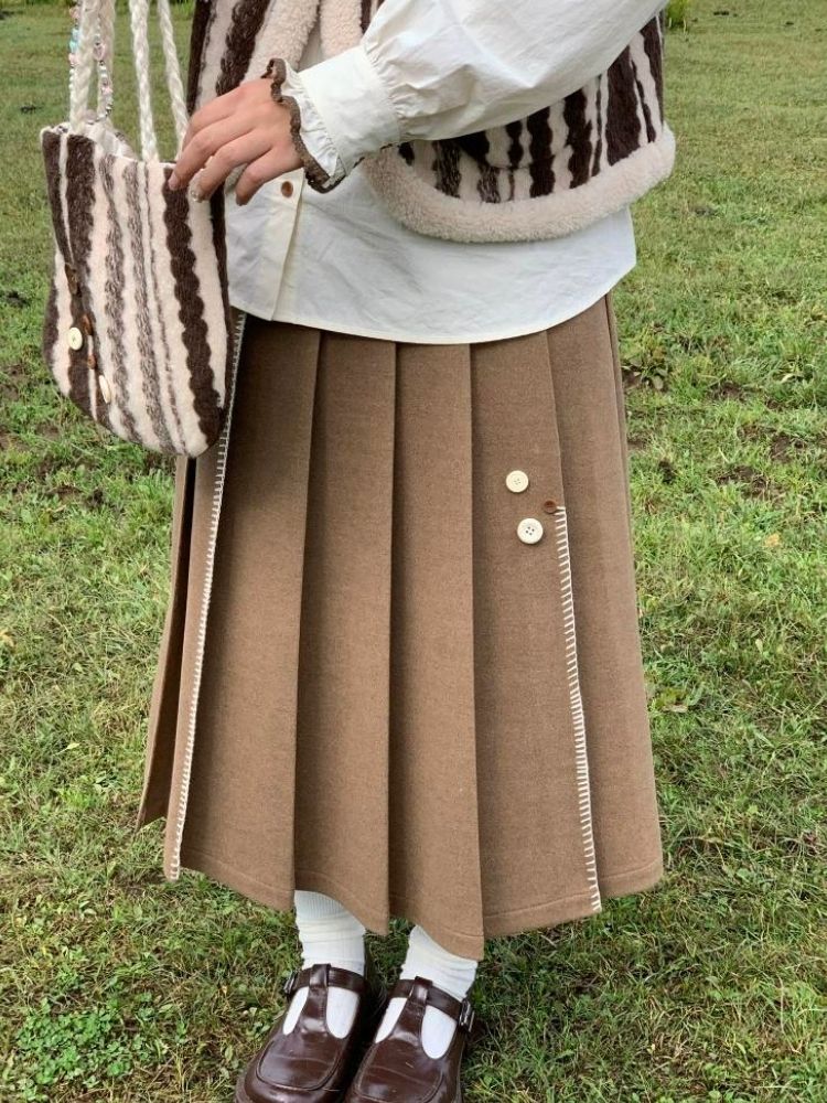 자수적 인 ry peppu m toe d puet d 스커트 [S0000005891]