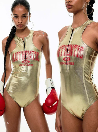 Sexy SHINY TIGHT ONE-PIECE SWIMSUIT [S0000009154]
