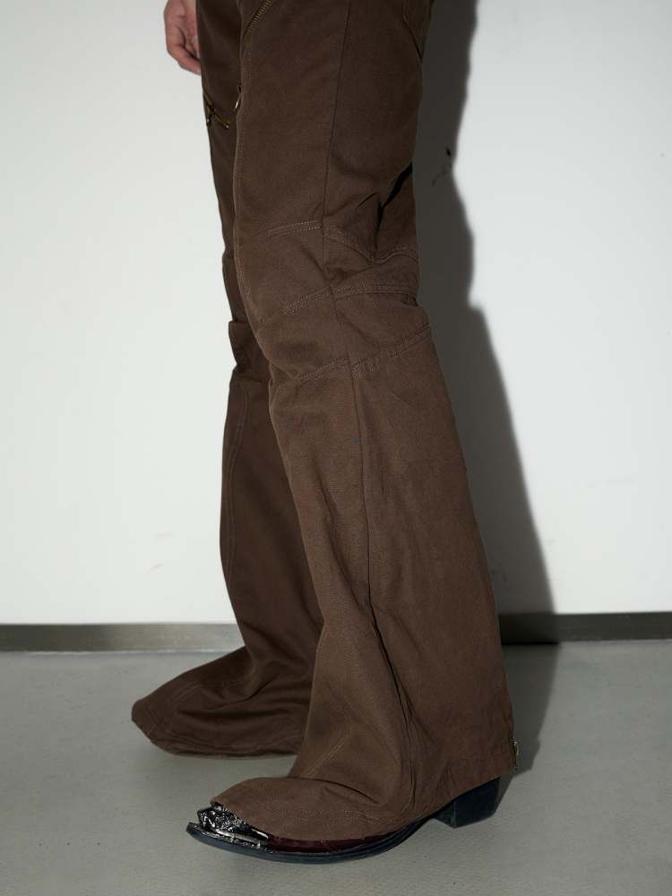 Micro Flared 3D Shirring Denim Pants【s0000006741】