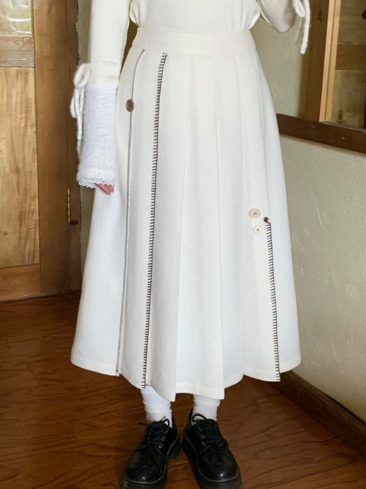 자수적 인 ry peppu m toe d puet d 스커트 [S0000005891]