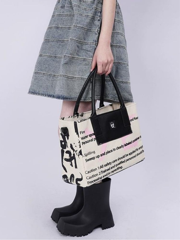 One-shoulder diagonal tote bag【s0000003312】