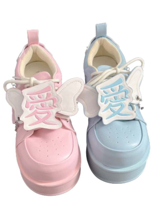 "Love" 3D Printing Subculture Platform Shoes【s0000008555】