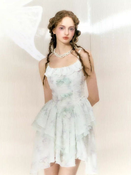 Lace High Waist Irregular Hem Camisole【s0000008358】