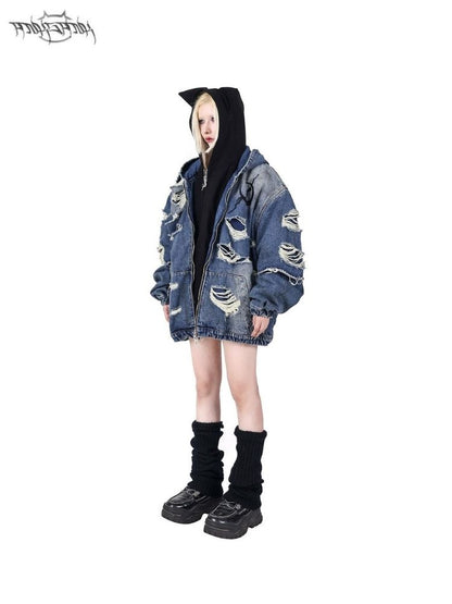 Cat Ears Concept Hooded Double Pullover【s0000004834】