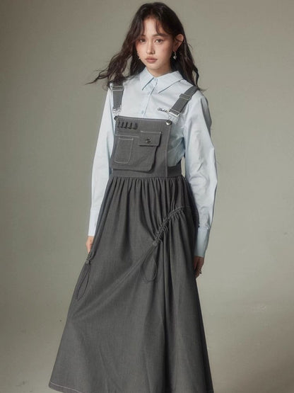 Loose suspender skirt【s0000003952】