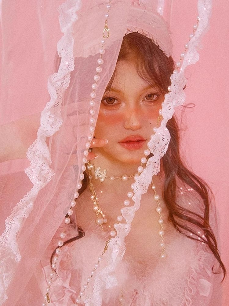 섹시한 잠옷 핑크 ha lte r d res robe set [s0000006583]