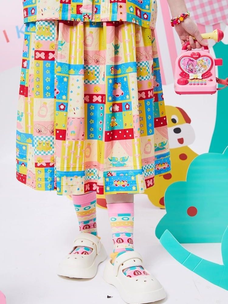 Original print cute Showa skirt【s0000002874】