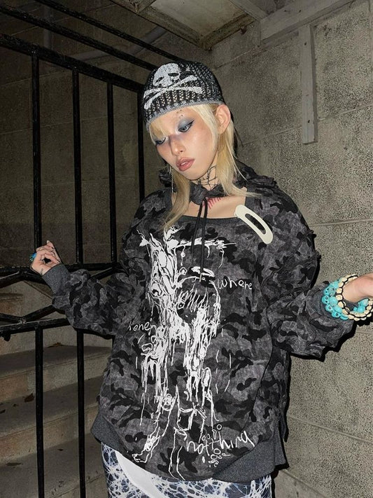 Animama l ears 까마귀 jacckt [S0000004470]