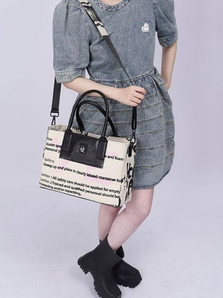 One-shoulder diagonal tote bag【s0000003312】