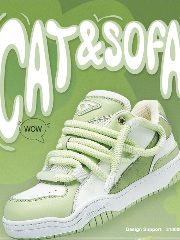 Fresh Lime Casual Sport Lace Up Sneakers【s0000002572】