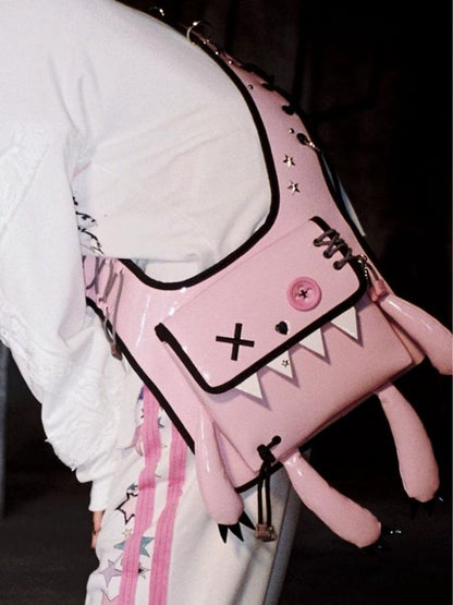 Bunny Monster Patent Leather Two-use Bag【s0000004811】
