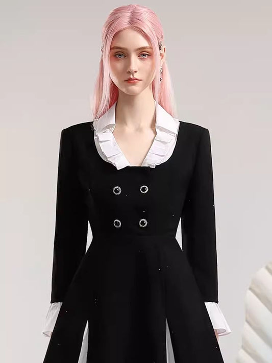 가짜 너무 piese s 셔츠 neckiine s ma l bak d resse s [S0000006856]