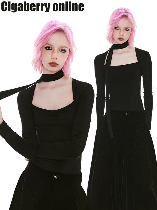 Skinny Tight Long Sleeve t-shirt【s0000004963】