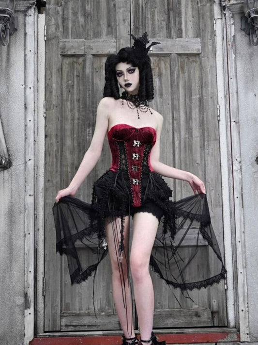 Original Dark Birdcage Corset Set【s0000002999】
