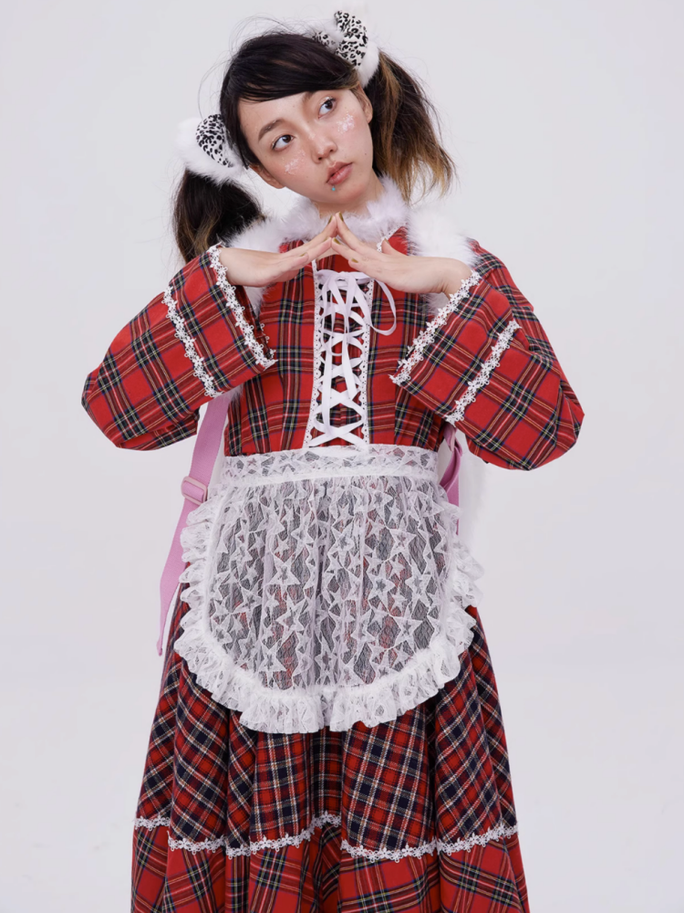 Sweet Plaid Lace-up Lolita Dress【s0000003183】