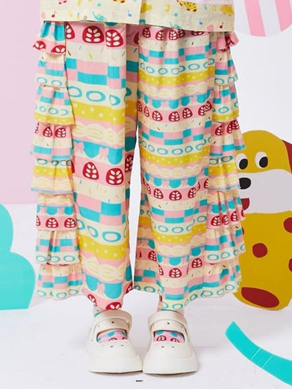 Original print cute cake pants【s0000002886】