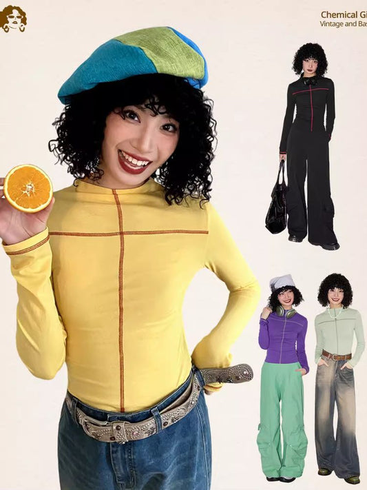 S-Chitching High Neck Inue R 티셔츠 [S000007120]