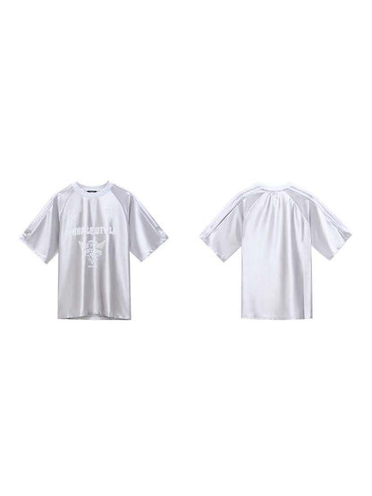 Glossy Oversize Metallic T-Shirt【s0000006751】