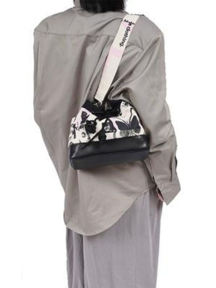 Sweet cool shoulder Messenger bucket bag【s0000003310】 