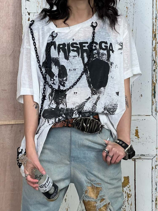 후면 체인 Sketton Bang Print Tee [S0000008307]
