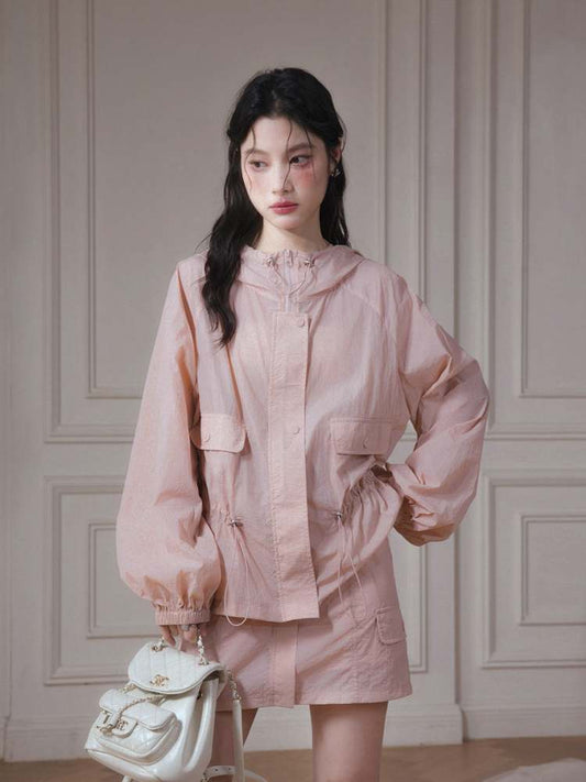 Sunsc Reen Drawkord Jancket & Minni Skirt [S0000007882]