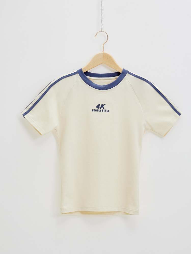 "4K" Simple Casual Plain T-Shirt [s0000006748]