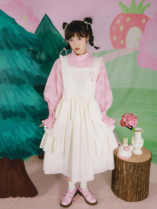 Cat Embroidery Lolita Apron Style Dress【s0000007761】