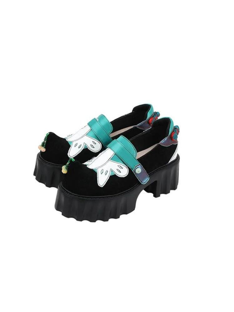 Velcro Butterfly Stitch Platform Shoes [s0000002789]