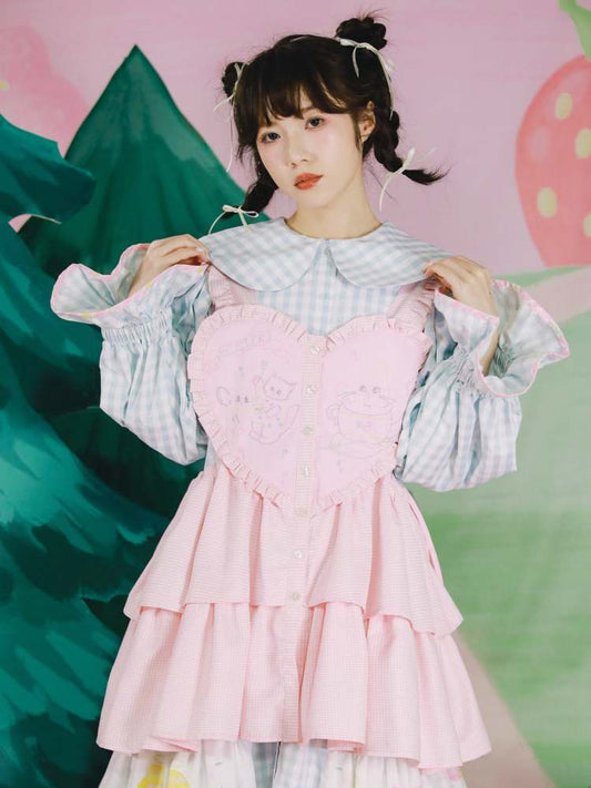 T atmbroi de ry d ra wstring heart aeere d apron d rets [S000007762]