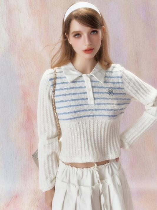 Stripe 자수 Ry Oose Poshirt [S0000006467]