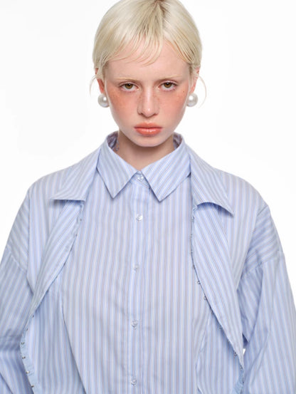 False Two Piece Silhouette Shirt【s0000011597】