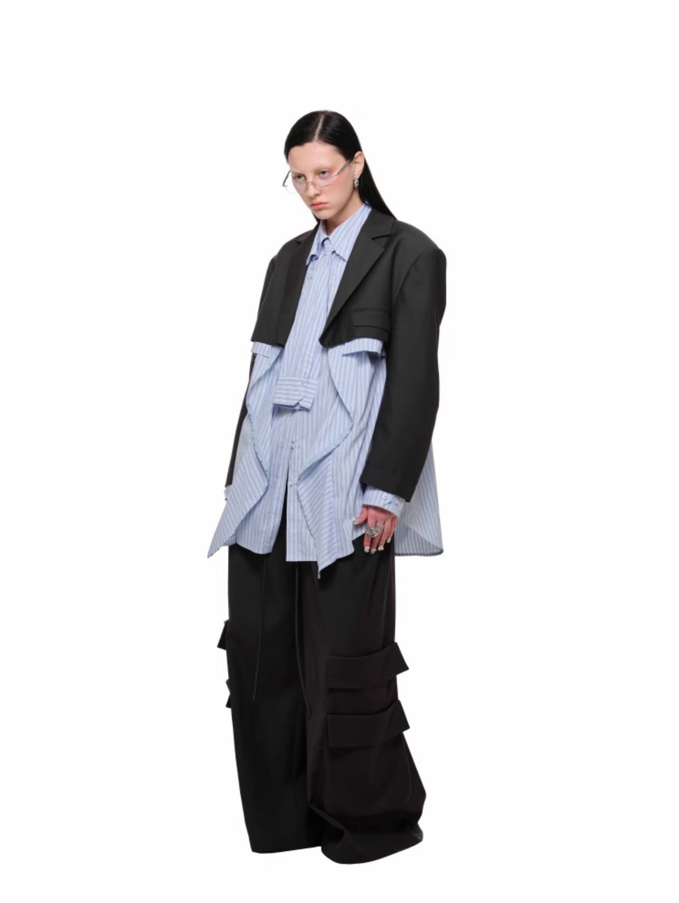 False Two Piece Silhouette Shirt【s0000011597】