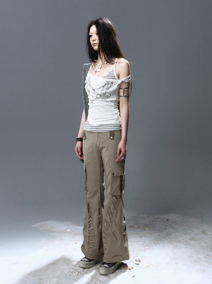 Striped Knit Cami Tank【s0000012628】