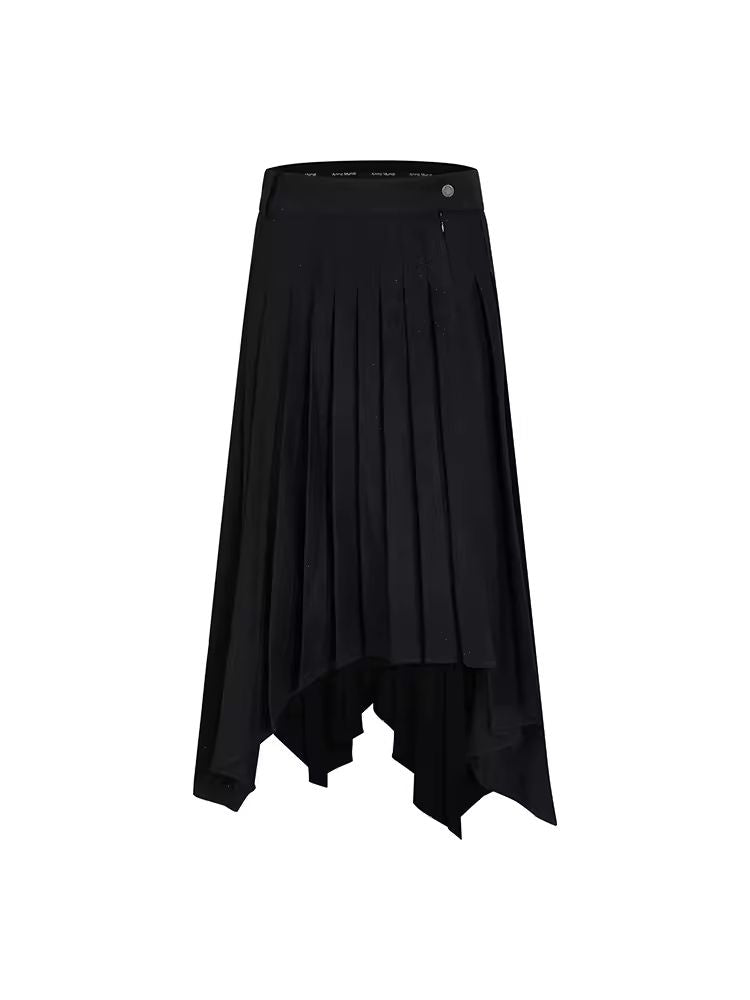 Irregular Mid-length Pleated Half-body Skirt【s0000006395】