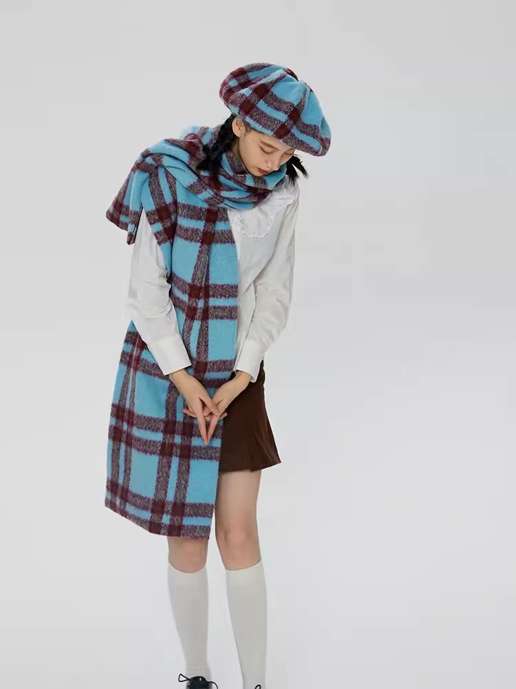 Tweed Oversized Cloud Beret【s0000006248】