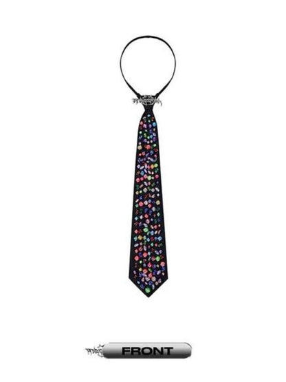 Beads Genderless Y2K Zipper Tie [s0000006135]