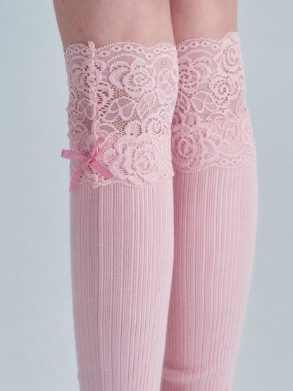 Lace knit pile leg cover【s0000002010】