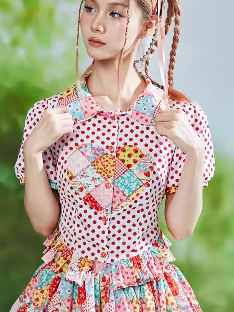 Lolita Cute Childish Girl Niche Short Sleeve Shirt [s0000008237