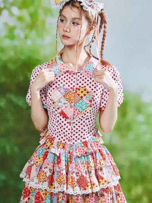 Lolita Cute Childish Girl Niche Short Sleeve Shirt【s0000008237】