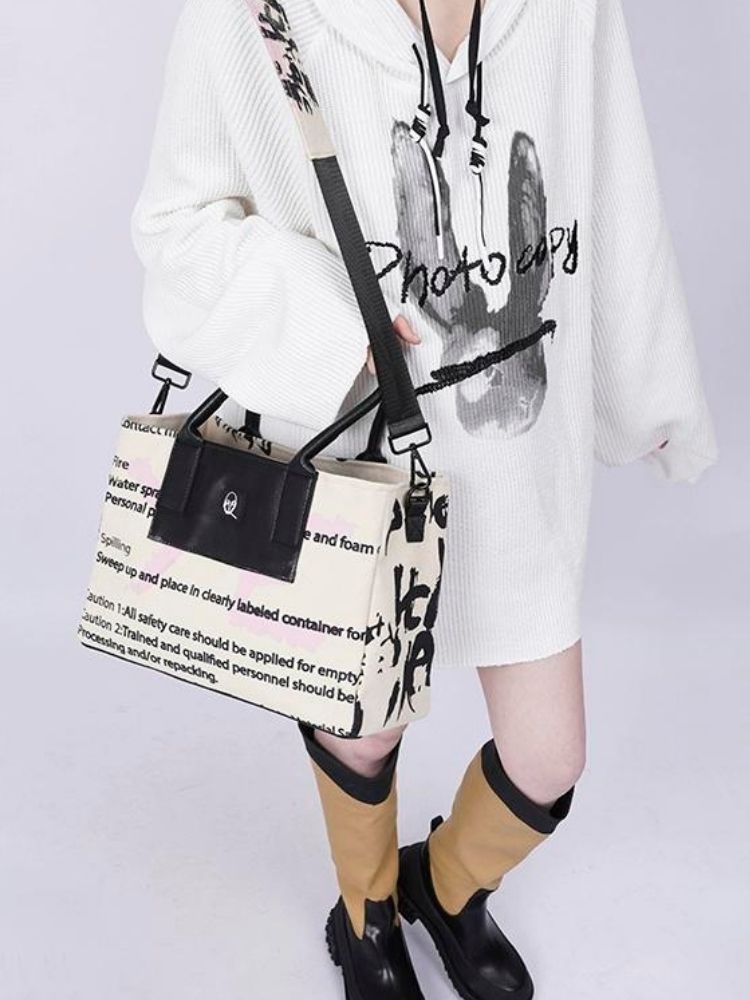 One-shoulder diagonal tote bag【s0000003312】