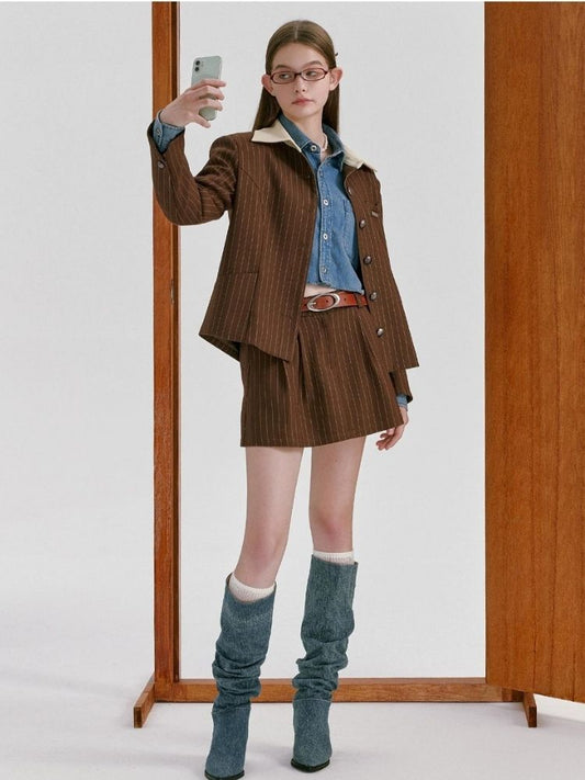 Retro Plaid Jacket [s0000003367]