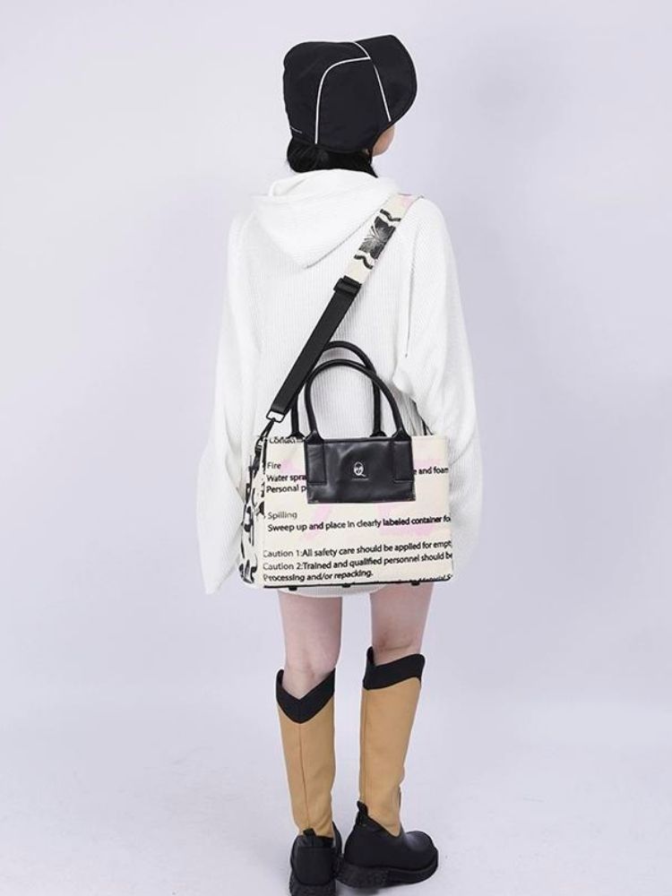 One-shoulder diagonal tote bag【s0000003312】