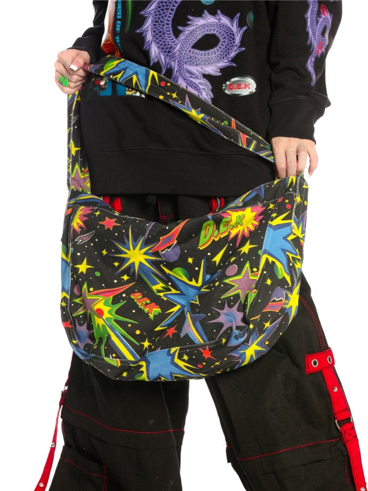 Y2K Punk Hong Kong Style Dragon rint Loose Sweat / Galaxy Bag [s0000003889]