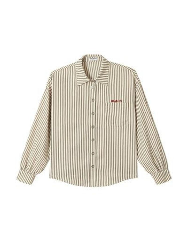 Striped casual long-sleeve shirt【s0000002960】