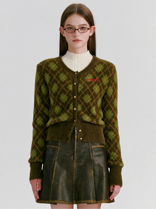 College style slim short sweater【s0000003464】